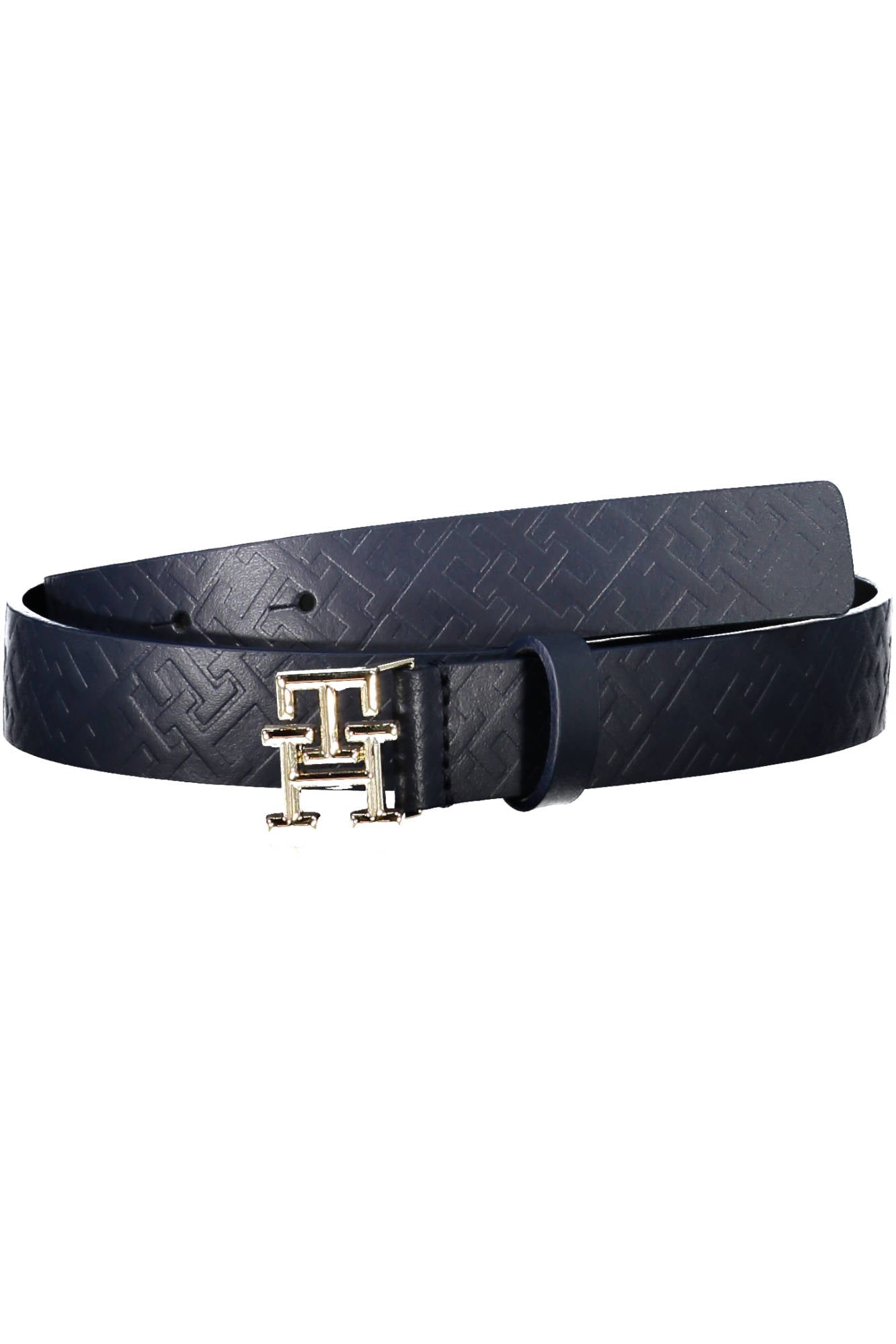 TOMMY HILFIGER LEATHER BELT WOMAN BLUE-Cinture-TOMMY HILFIGER-Urbanheer