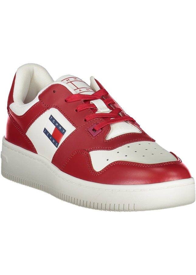 TOMMY HILFIGER MEN'S RED SPORTS SHOES-Sneakers-TOMMY HILFIGER-Urbanheer