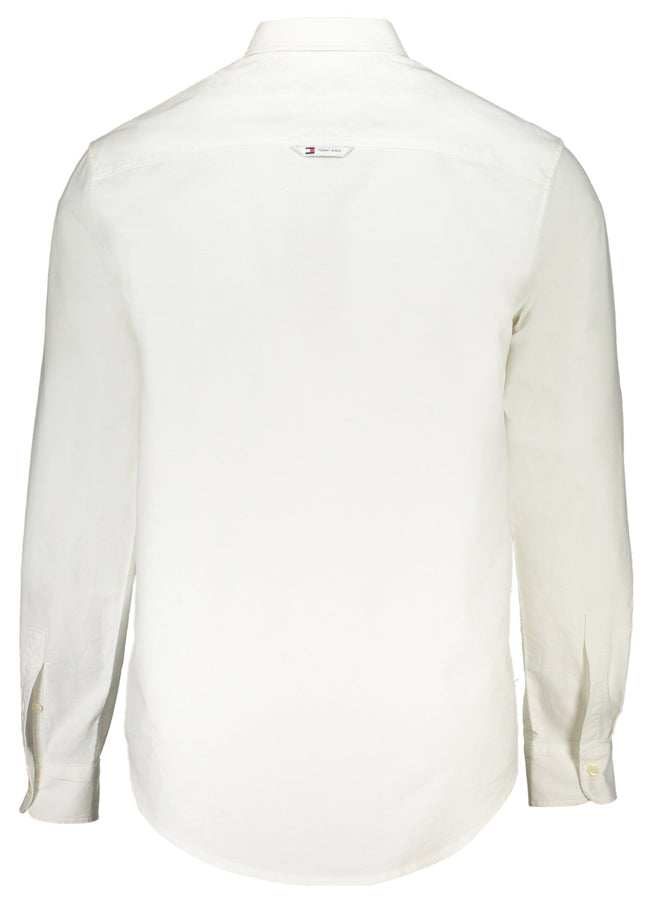 TOMMY HILFIGER MEN'S WHITE LONG SLEEVE SHIRT-1