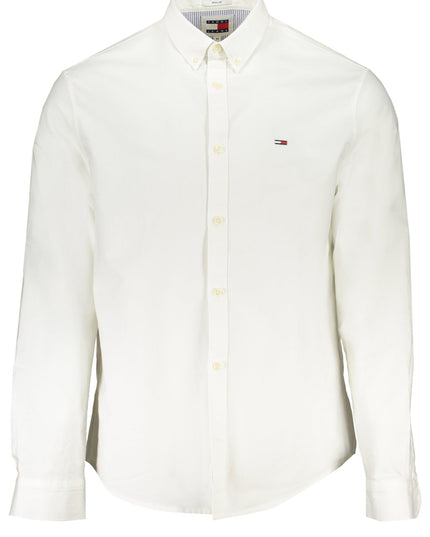 TOMMY HILFIGER MEN'S WHITE LONG SLEEVE SHIRT-0