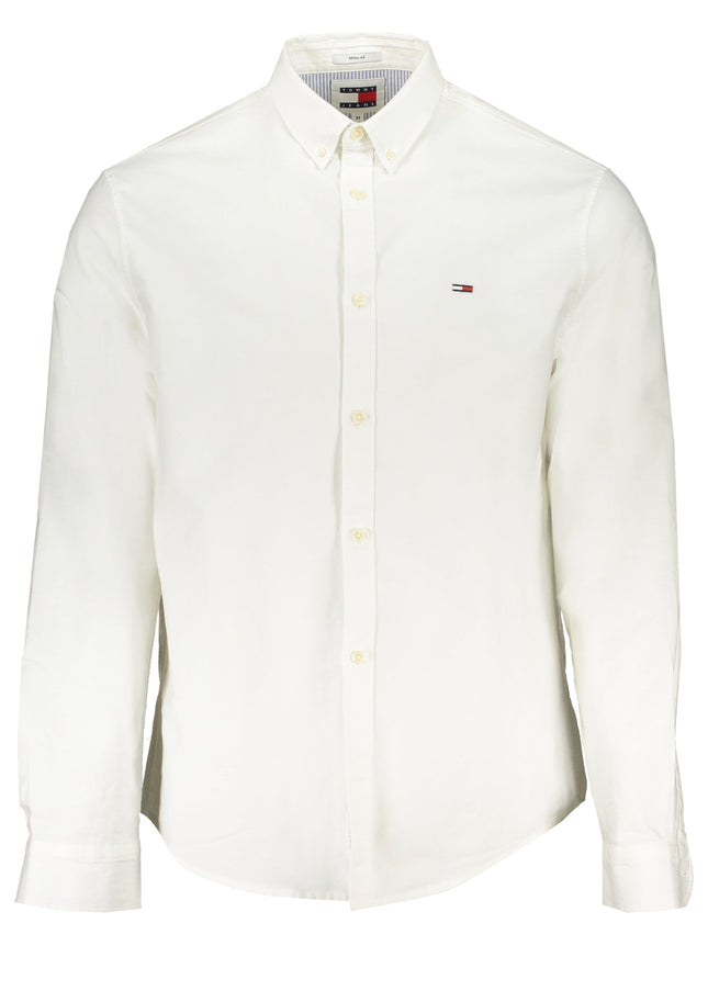 TOMMY HILFIGER MEN'S WHITE LONG SLEEVE SHIRT-0