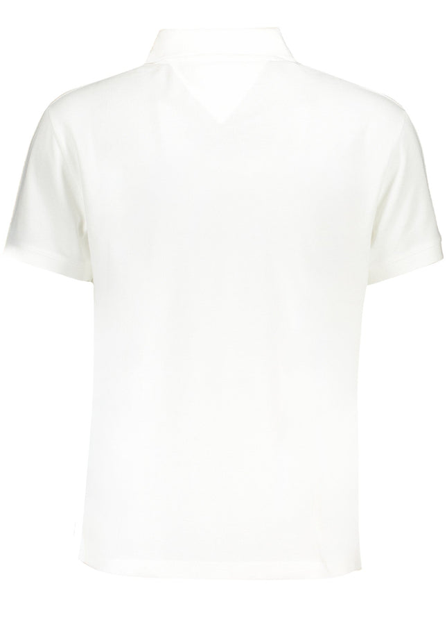 TOMMY HILFIGER MEN'S WHITE SHORT SLEEVED POLO SHIRT-1