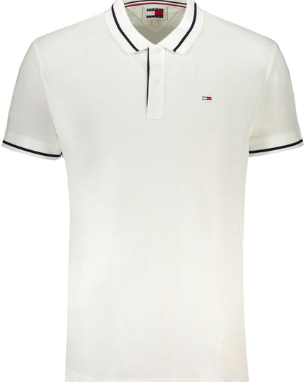 TOMMY HILFIGER MEN'S WHITE SHORT SLEEVED POLO SHIRT-0