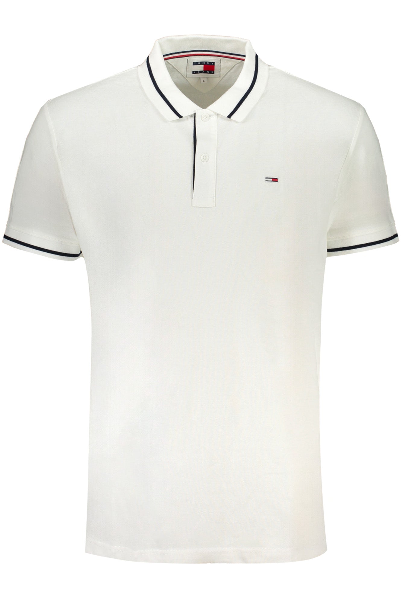 TOMMY HILFIGER MEN'S WHITE SHORT SLEEVED POLO SHIRT-0