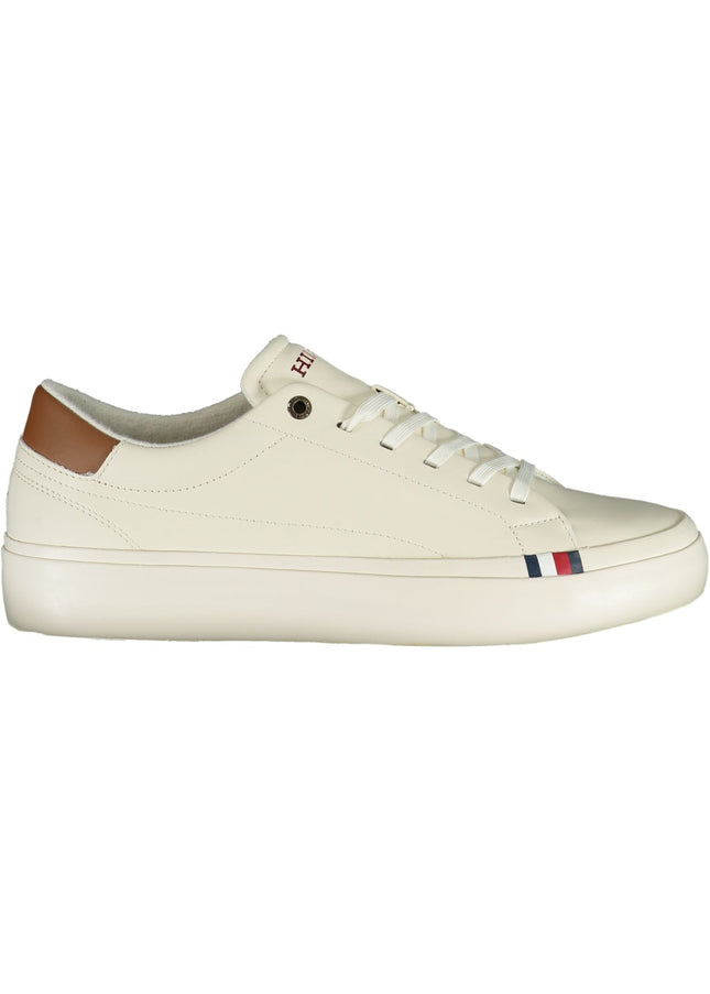 TOMMY HILFIGER MEN'S WHITE SPORTS SHOES-Sneakers-TOMMY HILFIGER-Urbanheer