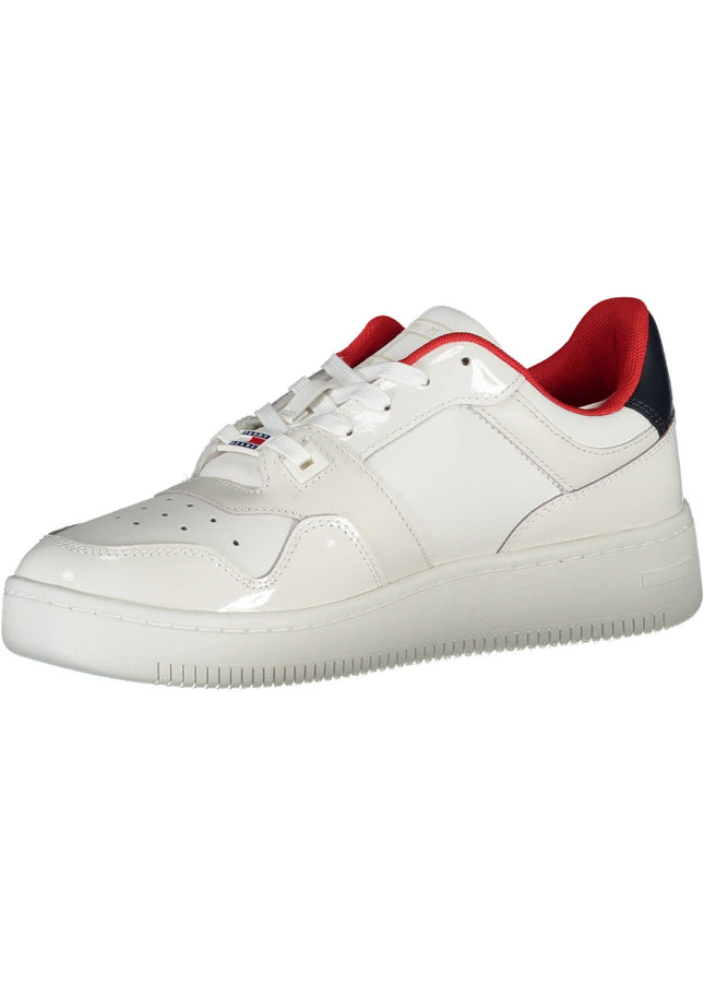 TOMMY HILFIGER WHITE WOMEN'S SPORTS SHOES-Sneakers-TOMMY HILFIGER-Urbanheer