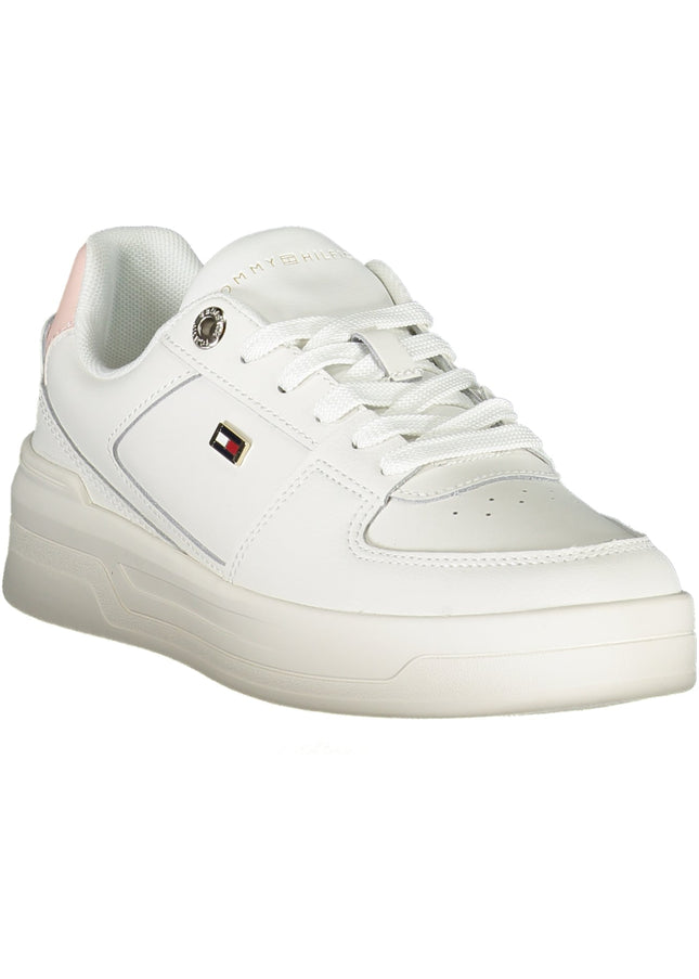 TOMMY HILFIGER WHITE WOMEN'S SPORTS SHOES-Sneakers-TOMMY HILFIGER-Urbanheer