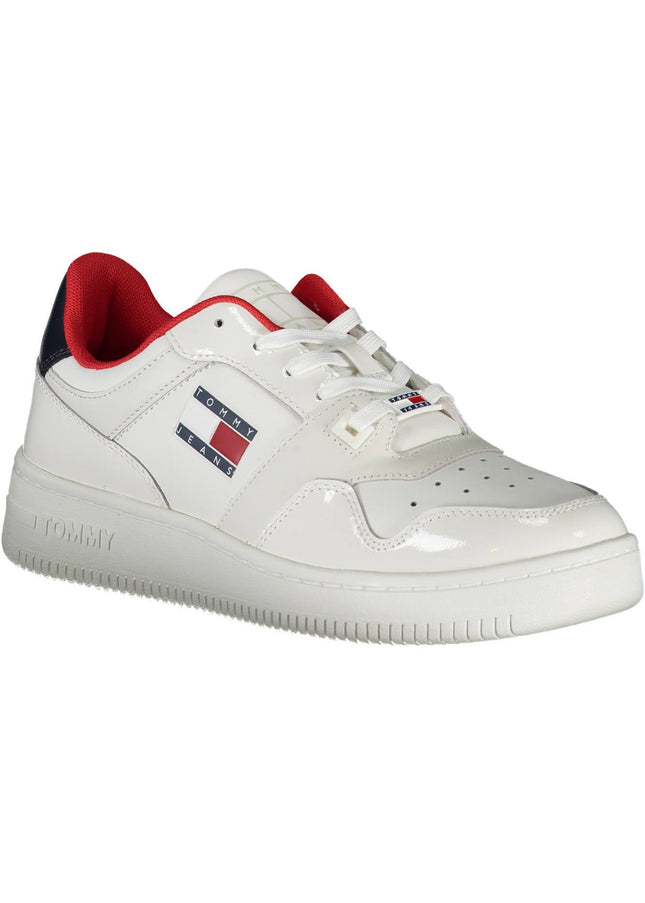 TOMMY HILFIGER WHITE WOMEN'S SPORTS SHOES-Sneakers-TOMMY HILFIGER-Urbanheer