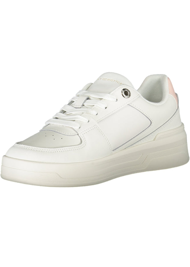 TOMMY HILFIGER WHITE WOMEN'S SPORTS SHOES-Sneakers-TOMMY HILFIGER-Urbanheer