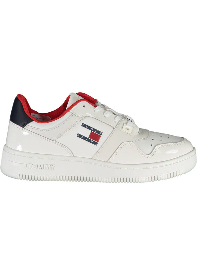 TOMMY HILFIGER WHITE WOMEN'S SPORTS SHOES-Sneakers-TOMMY HILFIGER-Urbanheer