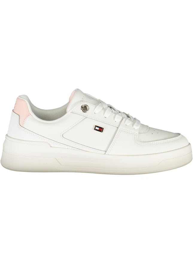 TOMMY HILFIGER WHITE WOMEN'S SPORTS SHOES-Sneakers-TOMMY HILFIGER-Urbanheer