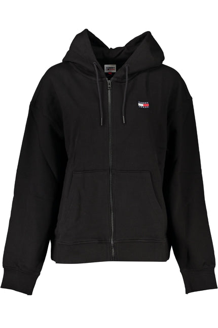 TOMMY HILFIGER WOMEN'S BLACK ZIP SWEATSHIRT-0