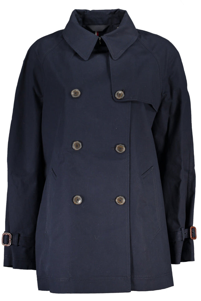 TOMMY HILFIGER WOMEN'S BLUE TRENCH COAT-0