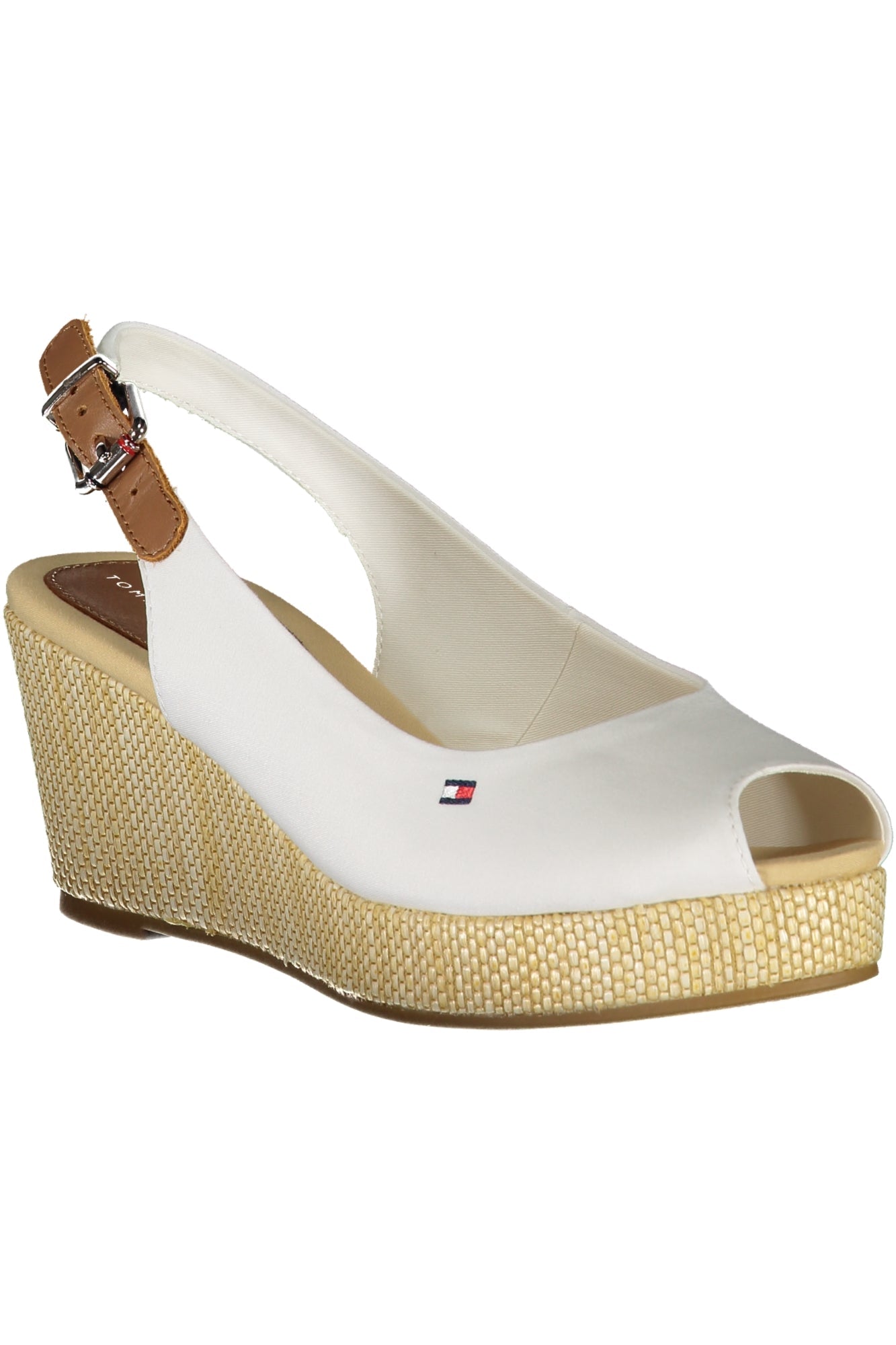 TOMMY HILFIGER WOMEN'S WHITE SANDAL FOOTWEAR-1