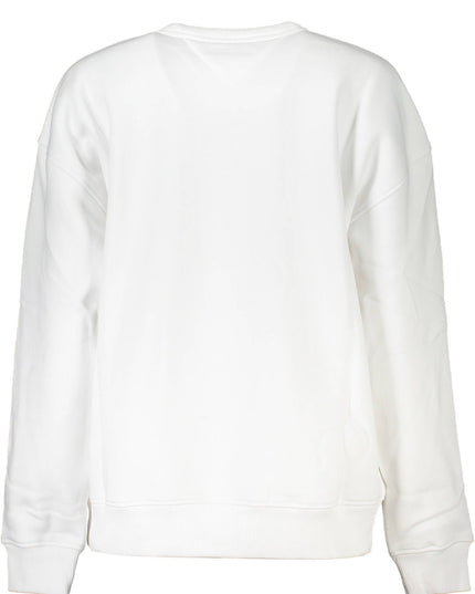 TOMMY HILFIGER WOMEN'S WHITE SWEATSHIRT WITHOUT ZIP-1