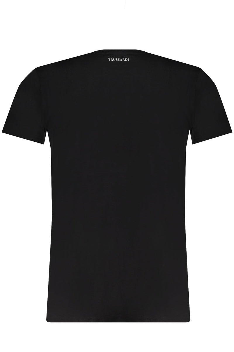 TRUSSARDI MEN'S SHORT SLEEVE T-SHIRT BLACK-1