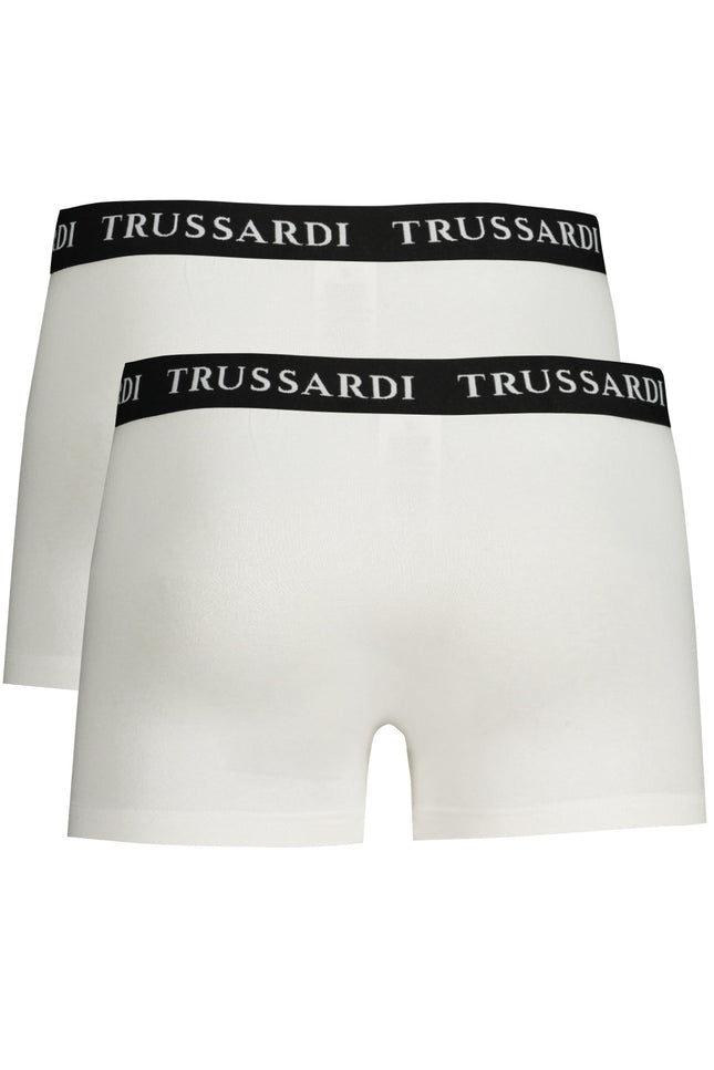 TRUSSARDI MEN'S WHITE BOXER-1