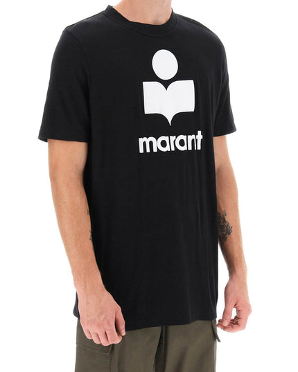 Marant karman linen logo t-shirt