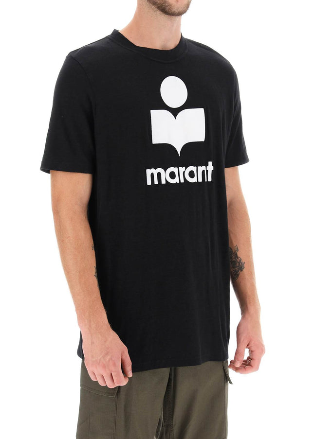 Marant karman linen logo t-shirt