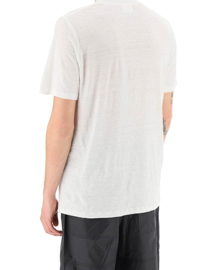 Marant karman linen logo t-shirt