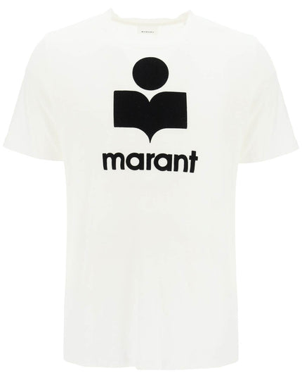 Marant karman linen logo t-shirt