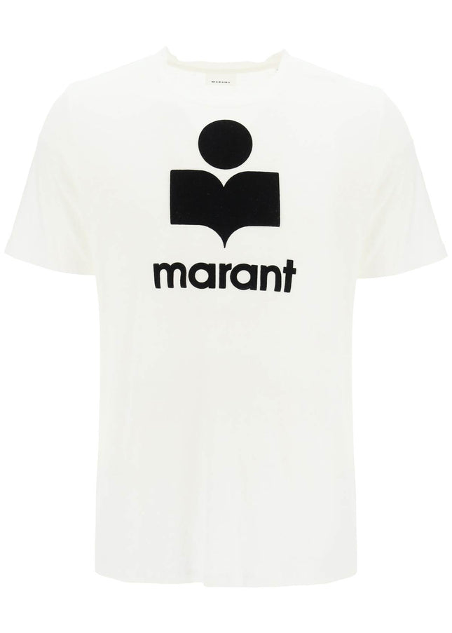 Marant karman linen logo t-shirt