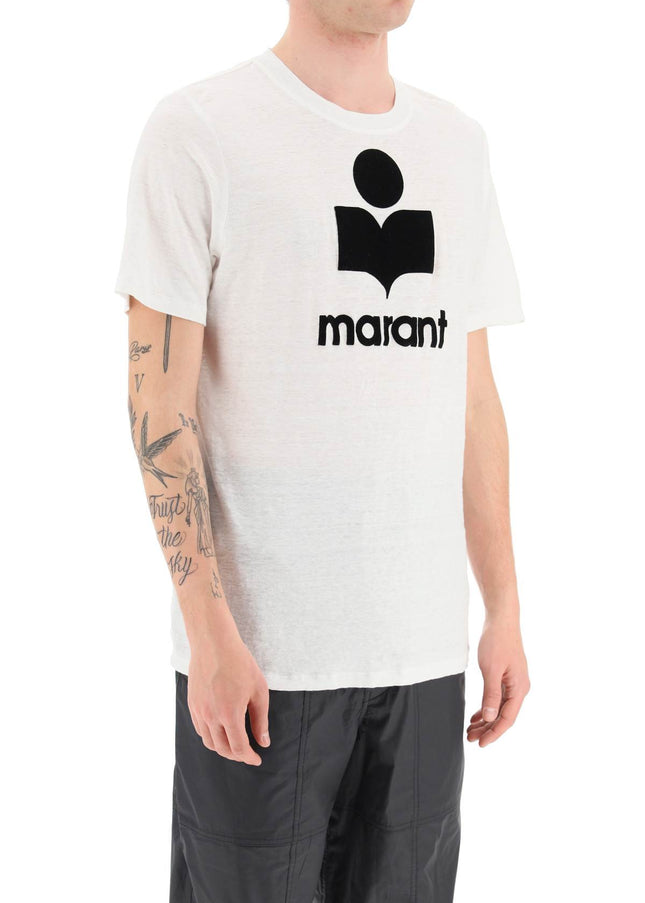 Marant karman linen logo t-shirt