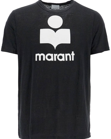 Marant karman linen logo t-shirt