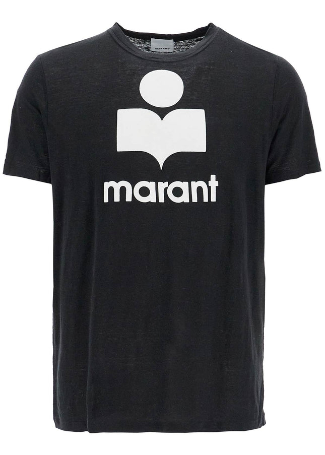 Marant karman linen logo t-shirt