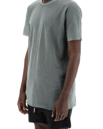 Boris bidjan saberi cotton perforated t-shirt-T-Shirt-BORIS BIDJAN SABERI-Urbanheer