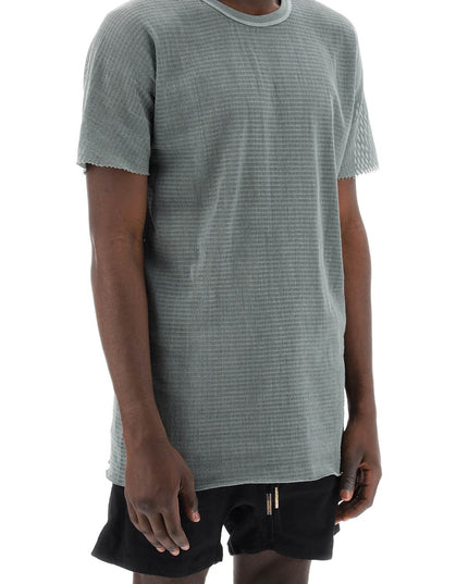 Boris bidjan saberi cotton perforated t-shirt-T-Shirt-BORIS BIDJAN SABERI-Urbanheer