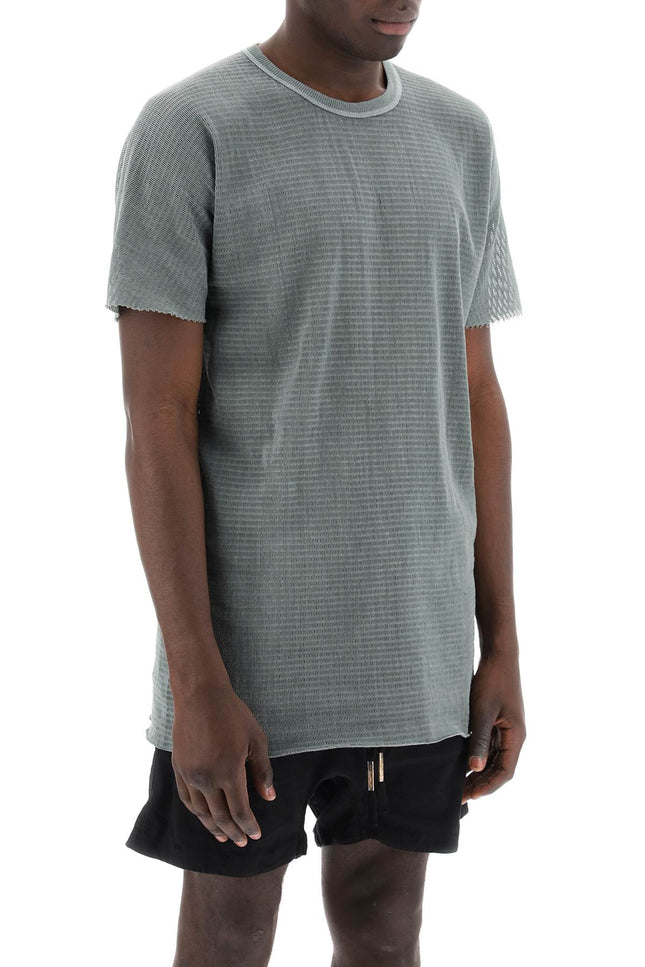 Boris bidjan saberi cotton perforated t-shirt-T-Shirt-BORIS BIDJAN SABERI-Urbanheer