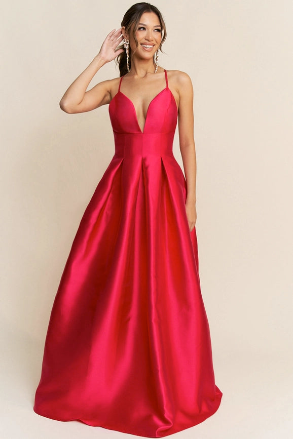 Taffeta Maxi Dress