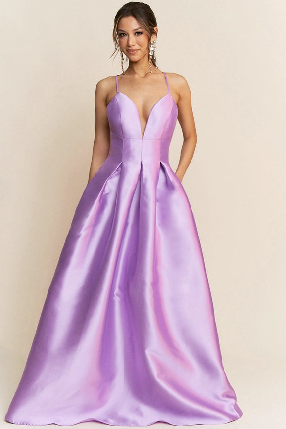 Taffeta Maxi Dress