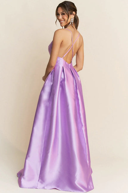 Taffeta Maxi Dress