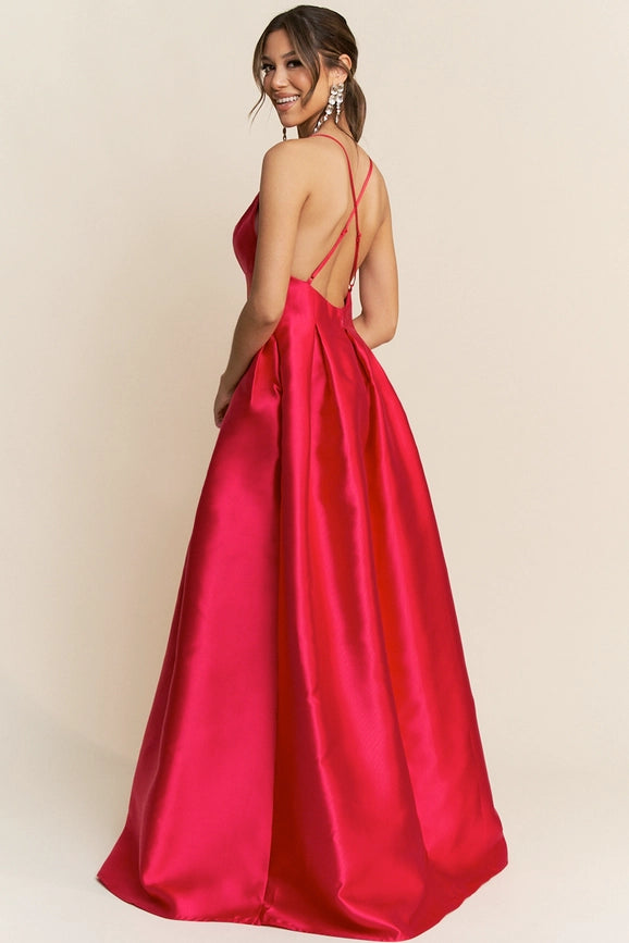 Taffeta Maxi Dress