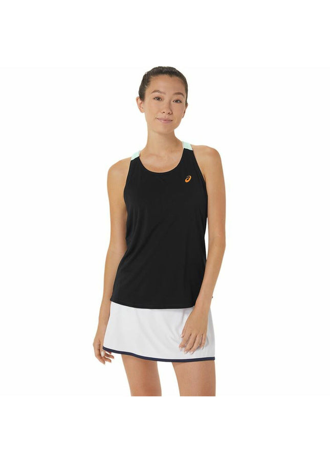 Tank Top Women Asics Court Black-0