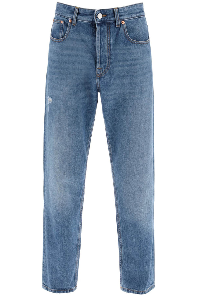 Tapered Jeans With Medium Wash-men > clothing > jeans > jeans-Valentino GARAVANI-Urbanheer