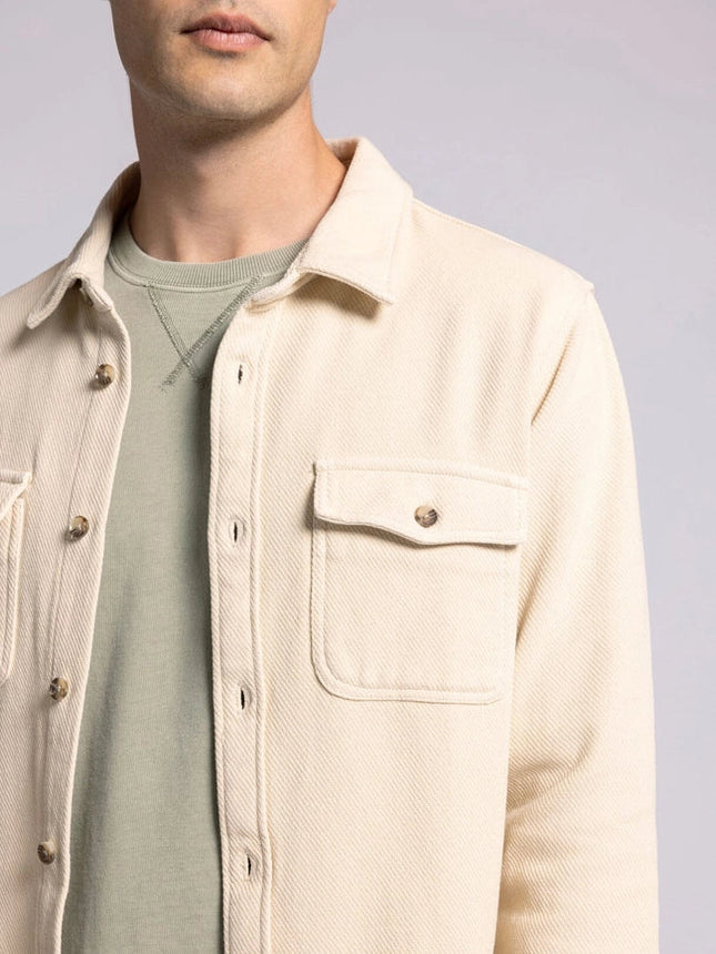 Tate Jacket - Cotton Button Front Layer OYSTER GREY