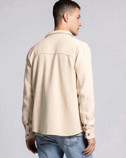 Tate Jacket - Cotton Button Front Layer OYSTER GREY