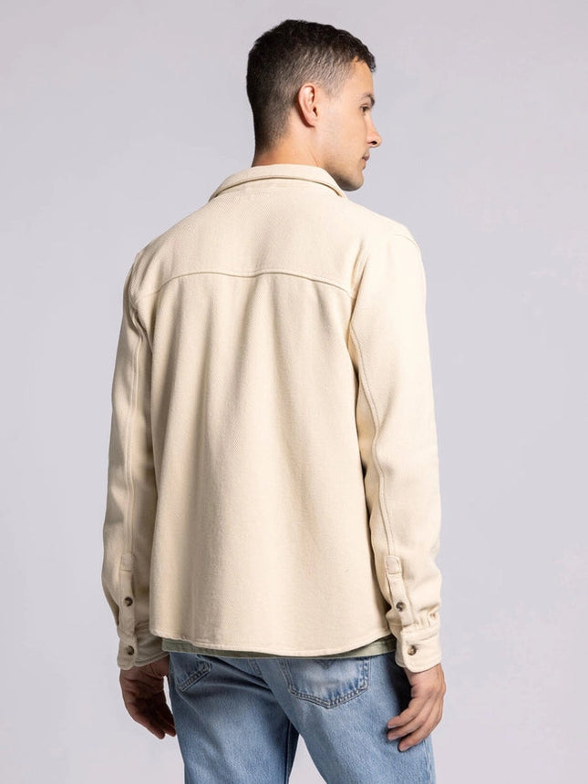 Tate Jacket - Cotton Button Front Layer OYSTER GREY