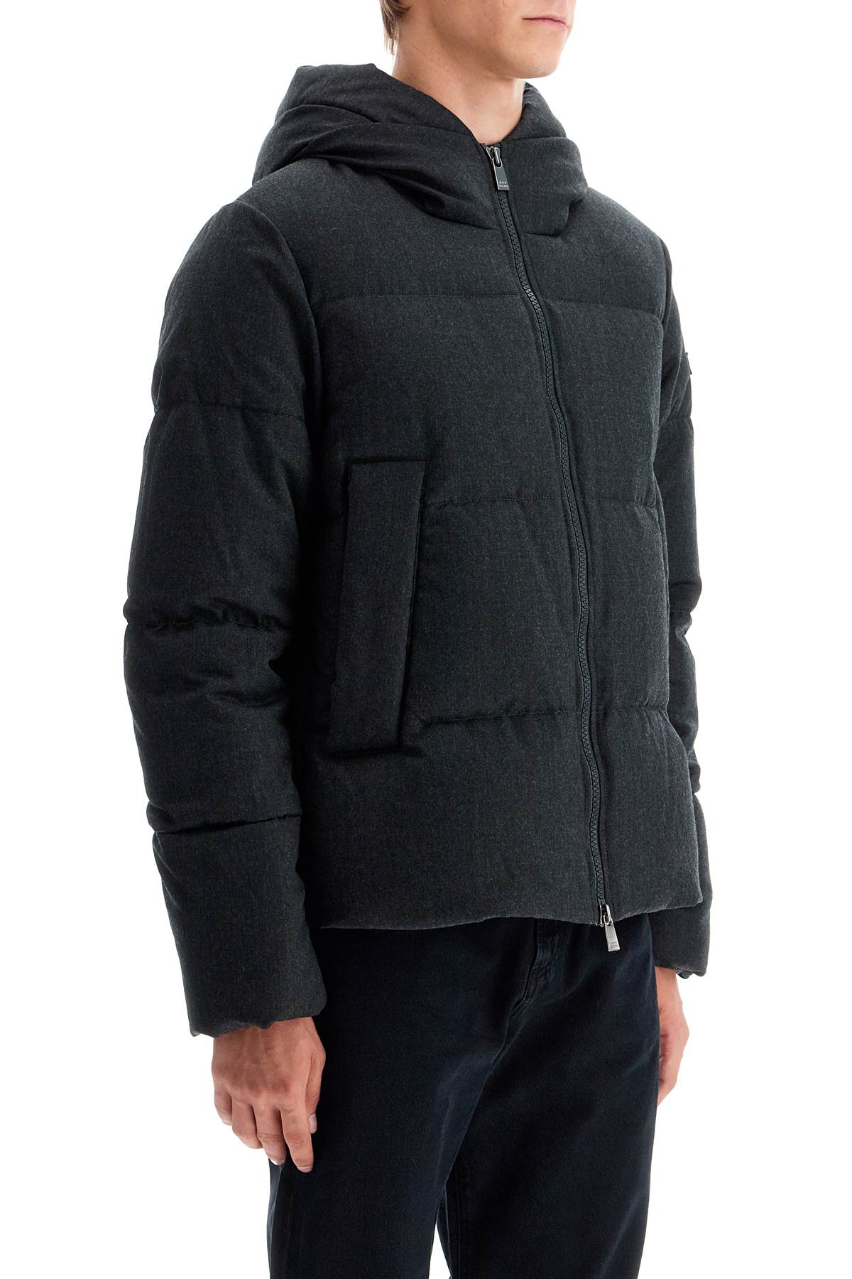 Tatras short woolen jacket with hood and down