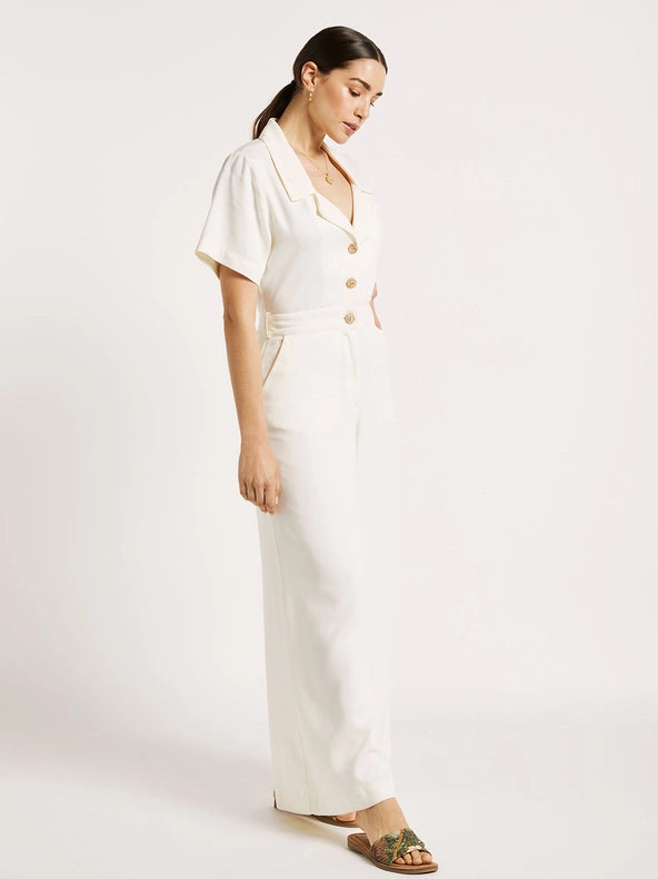 Tencel Wide-Leg Jumpsuit