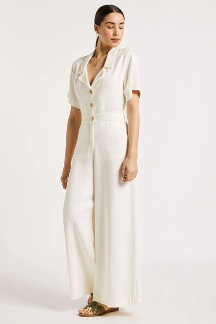 Tencel Wide-Leg Jumpsuit