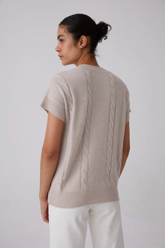 Tennis Short-Sleeve Sweater