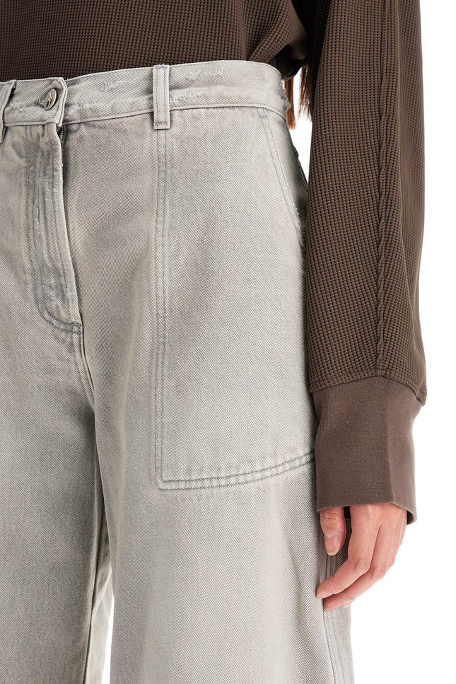 The Attico baggy jeans with pockets - Grey