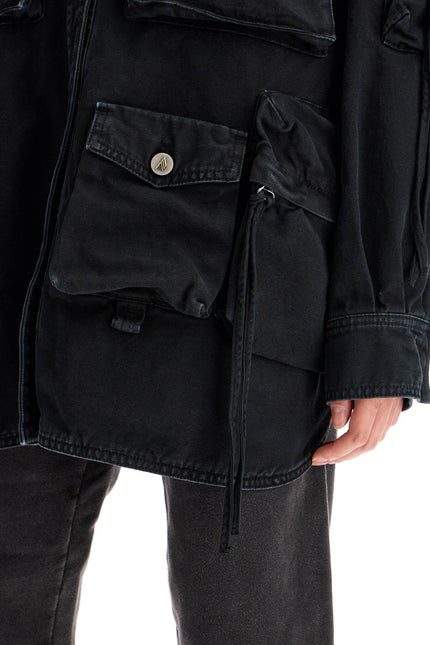 The Attico fern maxi cargo overshirt