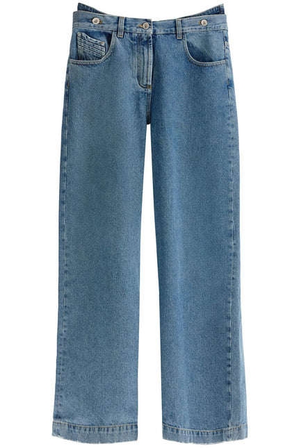 The Attico layered baggy jeans - Blue