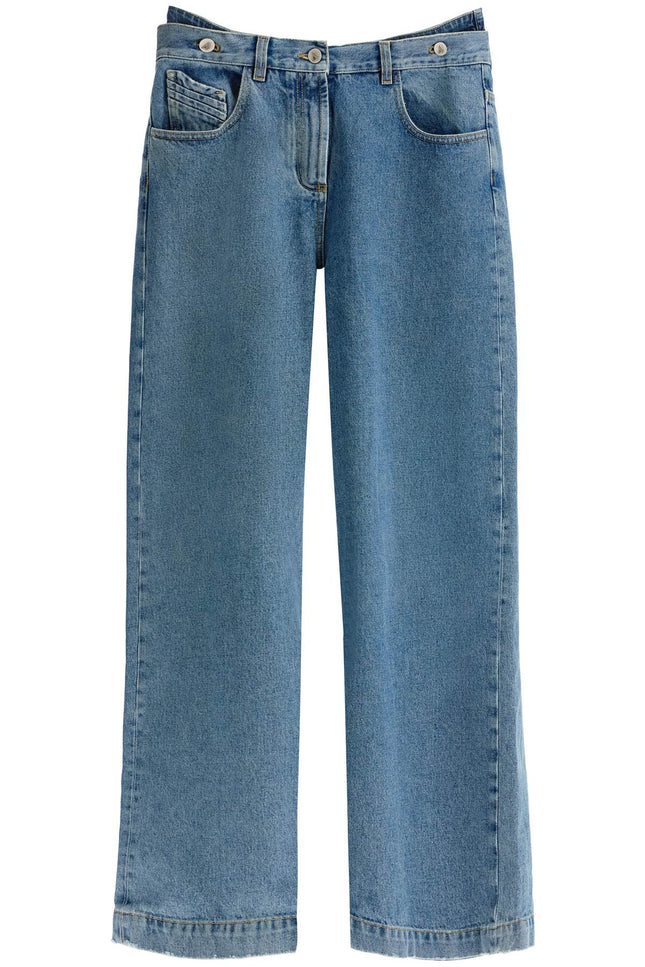 The Attico layered baggy jeans - Blue