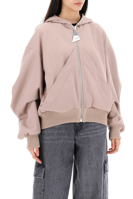 The Attico oversized hooded bomber jacket